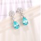 Ruif Jewelry Classic Design S925 Silver 6.704ct Lab Grown Paraiba Sapphire Earrings Gemstone Jewelry Ruif Jewelry Classic Design S925 Silver 6.704ct Lab Grown Paraiba Sapphire Earrings Gemstone Jewelry