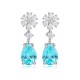 Ruif Jewelry Classic Design S925 Silver 6.704ct Lab Grown Paraiba Sapphire Earrings Gemstone Jewelry Ruif Jewelry Classic Design S925 Silver 6.704ct Lab Grown Paraiba Sapphire Earrings Gemstone Jewelry