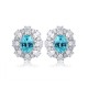 Ruif Jewelry Classic Design S925 Silver 4.2ct Lab Grown Paraiba Sapphire Earrings Gemstone Jewelry Ruif Jewelry Classic Design S925 Silver 4.2ct Lab Grown Paraiba Sapphire Earrings Gemstone Jewelry