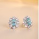 Ruif Jewelry Classic Design S925 Silver 4.2ct Lab Grown Paraiba Sapphire Earrings Gemstone Jewelry Ruif Jewelry Classic Design S925 Silver 4.2ct Lab Grown Paraiba Sapphire Earrings Gemstone Jewelry