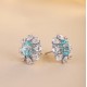 Ruif Jewelry Classic Design S925 Silver 4.2ct Lab Grown Paraiba Sapphire Earrings Gemstone Jewelry Ruif Jewelry Classic Design S925 Silver 4.2ct Lab Grown Paraiba Sapphire Earrings Gemstone Jewelry