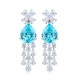 Ruif Jewelry Classic Design S925 Silver 15.16ct Lab Grown Paraiba Sapphire Earrings Gemstone Jewelry Ruif Jewelry Classic Design S925 Silver 15.16ct Lab Grown Paraiba Sapphire Earrings Gemstone Jewelry