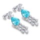 Ruif Jewelry Classic Design S925 Silver 15.16ct Lab Grown Paraiba Sapphire Earrings Gemstone Jewelry Ruif Jewelry Classic Design S925 Silver 15.16ct Lab Grown Paraiba Sapphire Earrings Gemstone Jewelry
