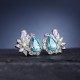 Ruif Jewelry Classic Design S925 Silver 10ct Lab Grown Paraiba Sapphire Earrings Gemstone Jewelry Ruif Jewelry Classic Design S925 Silver 10ct Lab Grown Paraiba Sapphire Earrings Gemstone Jewelry
