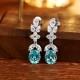 Ruif Jewelry Classic Design S925 Silver 9.23ct Lab Grown Paraiba Sapphire Earrings Gemstone Jewelry Ruif Jewelry Classic Design S925 Silver 9.23ct Lab Grown Paraiba Sapphire Earrings Gemstone Jewelry