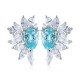 Ruif Jewelry Classic Design S925 Silver 2.13ct Lab Grown Paraiba Sapphire Earrings Gemstone Jewelry Ruif Jewelry Classic Design S925 Silver 2.13ct Lab Grown Paraiba Sapphire Earrings Gemstone Jewelry