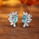 Ruif Jewelry Classic Design S925 Silver 2.13ct Lab Grown Paraiba Sapphire Earrings Gemstone Jewelry Ruif Jewelry Classic Design S925 Silver 2.13ct Lab Grown Paraiba Sapphire Earrings Gemstone Jewelry