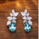 Ruif Jewelry Classic Design S925 Silver 11.08ct Lab Grown Paraiba Sapphire Earrings Gemstone Jewelry Ruif Jewelry Classic Design S925 Silver 11.08ct Lab Grown Paraiba Sapphire Earrings Gemstone Jewelry