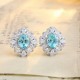 Ruif Jewelry Classic Design S925 Silver 12.68ct Lab Grown Paraiba Sapphire Earrings Gemstone Jewelry Ruif Jewelry Classic Design S925 Silver 12.68ct Lab Grown Paraiba Sapphire Earrings Gemstone Jewelry