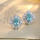 Ruif Jewelry Classic Design S925 Silver 12.68ct Lab Grown Paraiba Sapphire Earrings Gemstone Jewelry Ruif Jewelry Classic Design S925 Silver 12.68ct Lab Grown Paraiba Sapphire Earrings Gemstone Jewelry