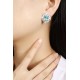 Ruif Jewelry Classic Design S925 Silver 12.68ct Lab Grown Paraiba Sapphire Earrings Gemstone Jewelry Ruif Jewelry Classic Design S925 Silver 12.68ct Lab Grown Paraiba Sapphire Earrings Gemstone Jewelry