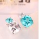 Ruif Jewelry Classic Design S925 Silver 15.55ct Lab Grown Paraiba Sapphire Earrings Gemstone Jewelry