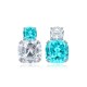 Ruif Jewelry Classic Design S925 Silver 15.55ct Lab Grown Paraiba Sapphire Earrings Gemstone Jewelry