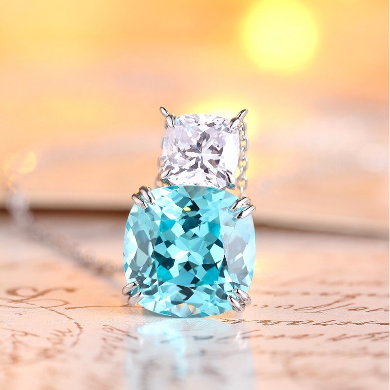 Ruif Jewelry Classic Design S925 Silver 15.55ct Lab Grown Paraiba Sapphire Earrings Gemstone Jewelry Ruif Jewelry Classic Design S925 Silver 15.55ct Lab Grown Paraiba Sapphire Earrings Gemstone Jewelry