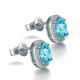 Ruif Jewelry Classic Design S925 Silver 4.208ct Lab Grown Paraiba Sapphire Earrings Gemstone Jewelry Ruif Jewelry Classic Design S925 Silver 4.208ct Lab Grown Paraiba Sapphire Earrings Gemstone Jewelry