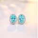 Ruif Jewelry Classic Design S925 Silver 4.208ct Lab Grown Paraiba Sapphire Earrings Gemstone Jewelry Ruif Jewelry Classic Design S925 Silver 4.208ct Lab Grown Paraiba Sapphire Earrings Gemstone Jewelry