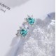 Ruif Jewelry Classic Design S925 Silver 3.687ct Lab Grown Paraiba Sapphire Earrings Gemstone Jewelry