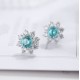 Ruif Jewelry Classic Design S925 Silver 3.687ct Lab Grown Paraiba Sapphire Earrings Gemstone Jewelry Ruif Jewelry Classic Design S925 Silver 3.687ct Lab Grown Paraiba Sapphire Earrings Gemstone Jewelry