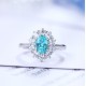 Ruif Jewelry Classic Design S925 Silver 3.07ct Lab Grown Paraiba Sapphire Pendant Necklace Gemstone Jewelry Ruif Jewelry Classic Design S925 Silver 3.07ct Lab Grown Paraiba Sapphire Pendant Necklace Gemstone Jewelry