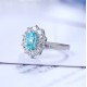 Ruif Jewelry Classic Design S925 Silver 3.07ct Lab Grown Paraiba Sapphire Pendant Necklace Gemstone Jewelry Ruif Jewelry Classic Design S925 Silver 3.07ct Lab Grown Paraiba Sapphire Pendant Necklace Gemstone Jewelry