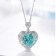 Ruif Jewelry Classic Design S925 Silver 8.488ct Lab Grown Paraiba Sapphire Pendant Necklace Gemstone Jewelry Ruif Jewelry Classic Design S925 Silver 8.488ct Lab Grown Paraiba Sapphire Pendant Necklace Gemstone Jewelry