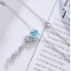 Ruif Jewelry Classic Design S925 Silver 2.666ct Lab Grown Paraiba Sapphire Pendant Necklace Gemstone Jewelry Ruif Jewelry Classic Design S925 Silver 2.666ct Lab Grown Paraiba Sapphire Pendant Necklace Gemstone Jewelry