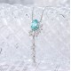 Ruif Jewelry Classic Design S925 Silver 2.666ct Lab Grown Paraiba Sapphire Pendant Necklace Gemstone Jewelry