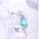 Ruif Jewelry Classic Design S925 Silver 5.03ct Lab Grown Paraiba Sapphire Pendant Necklace Gemstone Jewelry Ruif Jewelry Classic Design S925 Silver 5.03ct Lab Grown Paraiba Sapphire Pendant Necklace Gemstone Jewelry