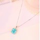 Ruif Jewelry Classic Design S925 Silver 5.25ct Lab Grown Paraiba Sapphire Pendant Necklace Gemstone Jewelry Ruif Jewelry Classic Design S925 Silver 5.25ct Lab Grown Paraiba Sapphire Pendant Necklace Gemstone Jewelry
