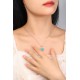 Ruif Jewelry Classic Design S925 Silver 5.25ct Lab Grown Paraiba Sapphire Pendant Necklace Gemstone Jewelry Ruif Jewelry Classic Design S925 Silver 5.25ct Lab Grown Paraiba Sapphire Pendant Necklace Gemstone Jewelry