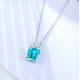 Ruif Jewelry Classic Design S925 Silver 6.74ct Lab Grown Paraiba Sapphire Pendant Necklace Gemstone Jewelry Ruif Jewelry Classic Design S925 Silver 6.74ct Lab Grown Paraiba Sapphire Pendant Necklace Gemstone Jewelry