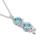 Ruif Jewelry Classic Design S925 Silver 7.03ct Lab Grown Paraiba Sapphire Pendant Necklace Gemstone Jewelry Ruif Jewelry Classic Design S925 Silver 7.03ct Lab Grown Paraiba Sapphire Pendant Necklace Gemstone Jewelry