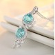 Ruif Jewelry Classic Design S925 Silver 7.03ct Lab Grown Paraiba Sapphire Pendant Necklace Gemstone Jewelry Ruif Jewelry Classic Design S925 Silver 7.03ct Lab Grown Paraiba Sapphire Pendant Necklace Gemstone Jewelry