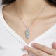 Ruif Jewelry Classic Design S925 Silver 7.03ct Lab Grown Paraiba Sapphire Pendant Necklace Gemstone Jewelry Ruif Jewelry Classic Design S925 Silver 7.03ct Lab Grown Paraiba Sapphire Pendant Necklace Gemstone Jewelry