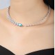 Ruif Jewelry Classic Design S925 Silver  5.09ct Lab Grown Paraiba Sapphire Pendant Necklace Gemstone Jewelry