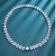 Ruif Jewelry Classic Design S925 Silver  9.2ct Lab Grown Paraiba Sapphire Pendant Necklace Gemstone Jewelry