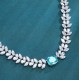 Ruif Jewelry Classic Design S925 Silver 9.2ct Lab Grown Paraiba Sapphire Pendant Necklace Gemstone Jewelry Ruif Jewelry Classic Design S925 Silver 9.2ct Lab Grown Paraiba Sapphire Pendant Necklace Gemstone Jewelry