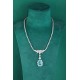 Ruif Jewelry Classic Design S925 Silver 15.56ct Lab Grown Paraiba Sapphire Pendant Necklace Gemstone Jewelry Ruif Jewelry Classic Design S925 Silver 15.56ct Lab Grown Paraiba Sapphire Pendant Necklace Gemstone Jewelry