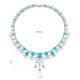 Ruif Jewelry Classic Design S925 Silver 68.4ct Lab Grown Paraiba Sapphire Pendant Necklace Gemstone Jewelry Ruif Jewelry Classic Design S925 Silver 68.4ct Lab Grown Paraiba Sapphire Pendant Necklace Gemstone Jewelry