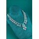 Ruif Jewelry Classic Design S925 Silver  68.4ct Lab Grown Paraiba Sapphire Pendant Necklace Gemstone Jewelry