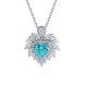 Ruif Jewelry Classic Design S925 Silver 2.252ctct Lab Grown Paraiba Sapphire Pendant Necklace Gemstone Jewelry Ruif Jewelry Classic Design S925 Silver 2.252ctct Lab Grown Paraiba Sapphire Pendant Necklace Gemstone Jewelry