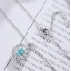 Ruif Jewelry Classic Design S925 Silver 1.338ct Lab Grown Paraiba Sapphire Pendant Necklace Gemstone Jewelry