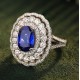 Ruif Jewelry Classic Design S925 Silver 3.79ct Lab Grown Sapphire Ring Wedding Bands ring Ruif Jewelry Classic Design S925 Silver 3.79ct Lab Grown Sapphire Ring Wedding Bands ring
