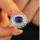 Ruif Jewelry Classic Design S925 Silver 3.79ct Lab Grown Sapphire Ring Wedding Bands ring Ruif Jewelry Classic Design S925 Silver 3.79ct Lab Grown Sapphire Ring Wedding Bands ring
