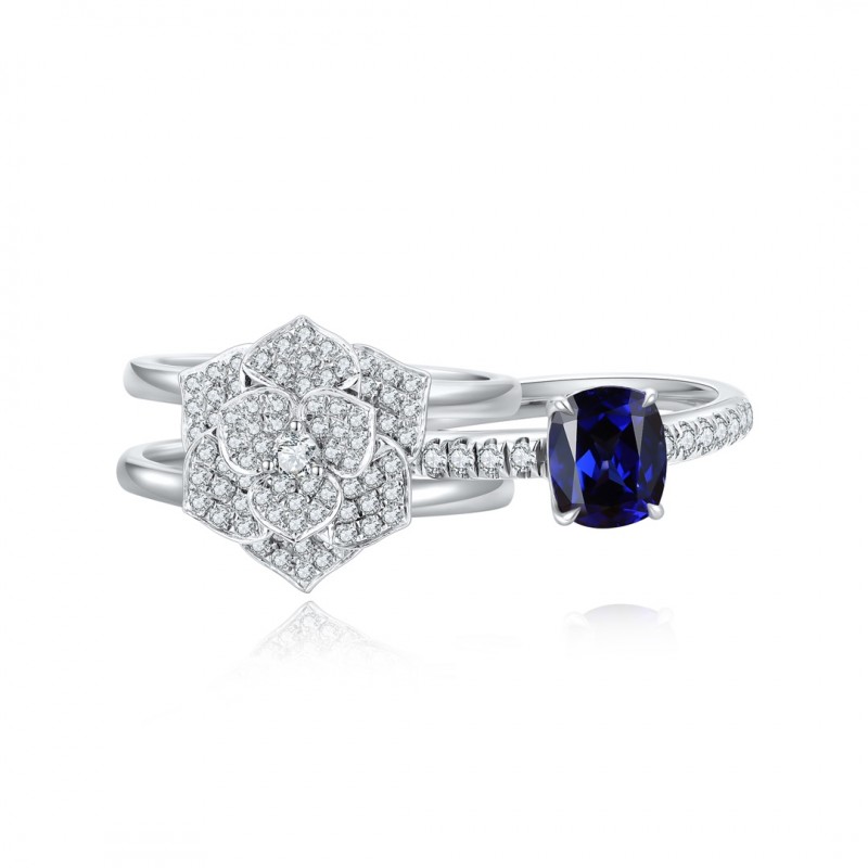 Ruif Jewelry Classic Design S925 Silver 13.34ct Lab Grown Sapphire Ring Wedding Bands ring Ruif Jewelry Classic Design S925 Silver 13.34ct Lab Grown Sapphire Ring Wedding Bands ring