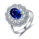 Ruif Jewelry Classic Design S925 Silver 2.64ct Lab Grown Sapphire Ring Wedding Bands ring Ruif Jewelry Classic Design S925 Silver 2.64ct Lab Grown Sapphire Ring Wedding Bands ring