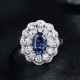 Ruif Jewelry Classic Design S925 Silver 2.64ct Lab Grown Sapphire Ring Wedding Bands ring Ruif Jewelry Classic Design S925 Silver 2.64ct Lab Grown Sapphire Ring Wedding Bands ring