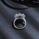 Ruif Jewelry Classic Design S925 Silver 2.75ct Lab Grown Sapphire Ring Wedding Bands ring
