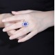 Ruif Jewelry Classic Design S925 Silver 2.75ct Lab Grown Sapphire Ring Wedding Bands ring