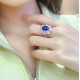 Ruif Jewelry Classic Design S925 Silver 3.08ct Lab Grown Sapphire Ring Wedding Bands ring